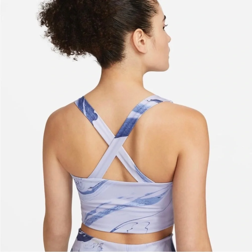 Nike Aurora Marble Print Crop Tank Size Small